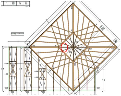 Detail drevenej konštrukcie pivnej torty