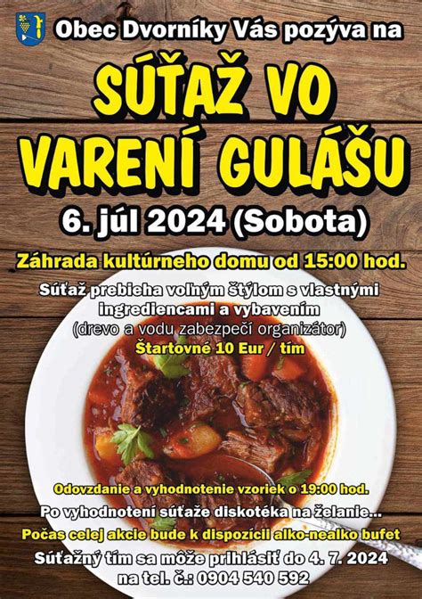 Súťaž vo varení kotlíkového gulášu