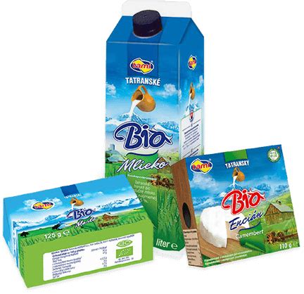 široký sortiment bio mliečnych výrobkov