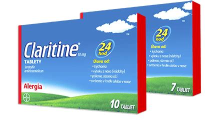 Tabuľka dávkovania lieku Claritine