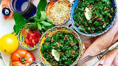 Ilustrácia jedla tabbouleh