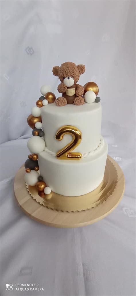 Torta s medvedíkom a balónikom
