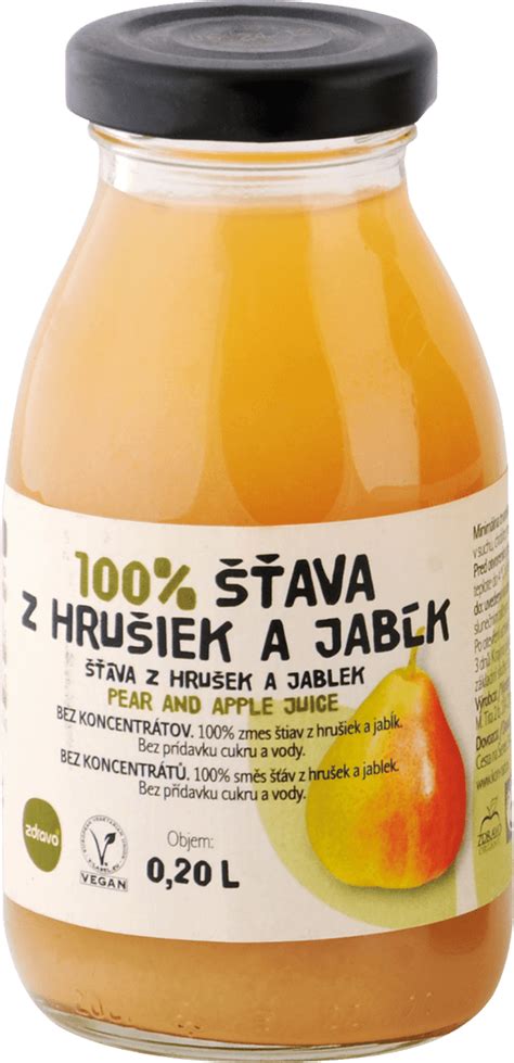 Smoothie z jabĺk a hrušiek