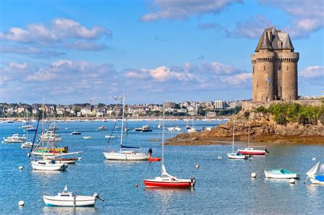 Prístavné mesto Saint Malo vo Francúzsku