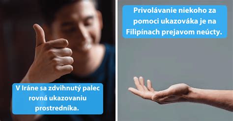 Ilustrácia rôznych gest rúk
