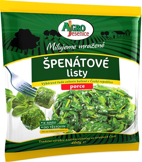Špenátové listy s vitamínmi