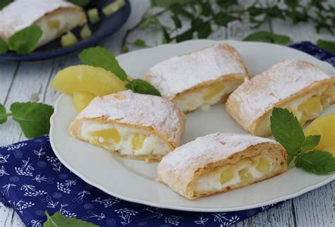 Pudingová štrúdľa pripravená na pečenie