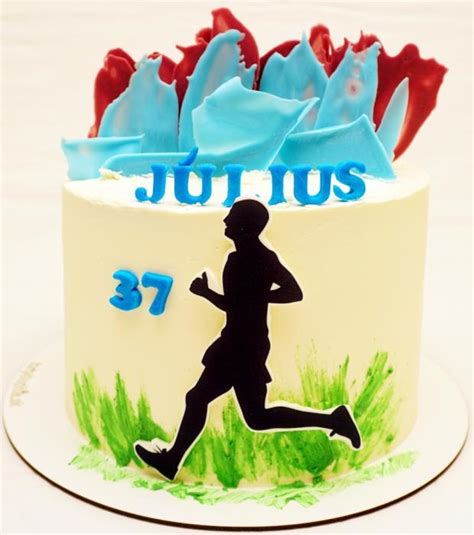 Ilustrácia torty pre bežca