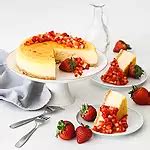 Zobrazenie hotového bezlepkového cheesecake