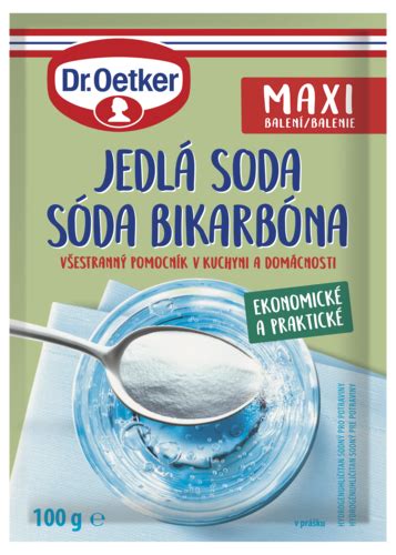 Balenie jedlej sódy v rôznych veľkostiach
