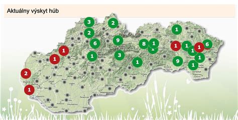 Mapa oblastí rastu sibírskej jedle