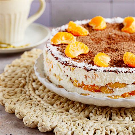 Ingrediencie na nepečený cheesecake s mandarinkami