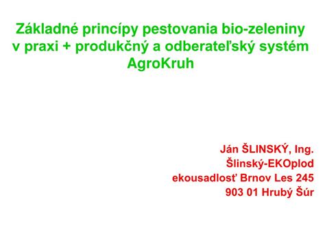 Vizualizácia organického pestovania zeleniny v systéme Agrokruh