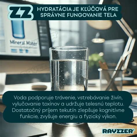 Infografika o hydratácii tela počas dňa