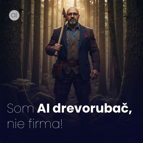 Ilustrácia postavy Adama Žuka ako drevorubača