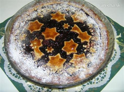 Linecká torta s ozdobnou mriežkou