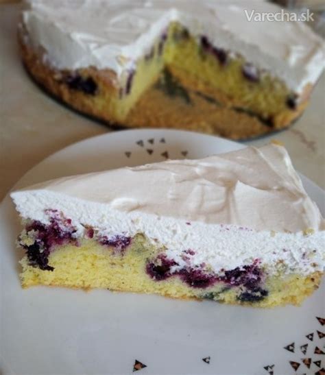 Čučoriedkovo-smotanová torta