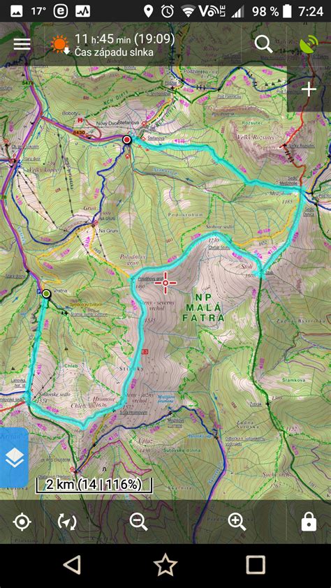 Mapa turistických trás z Snilovského sedla