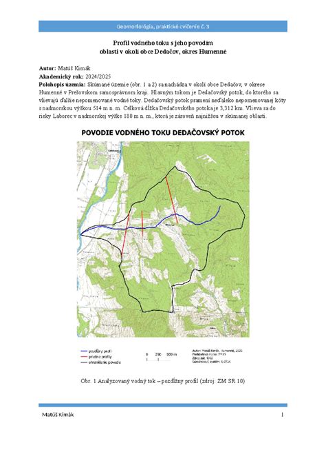 Ilustrácia znečistenia vodného toku