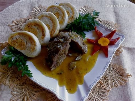Servírované hovädzie plnené plátky