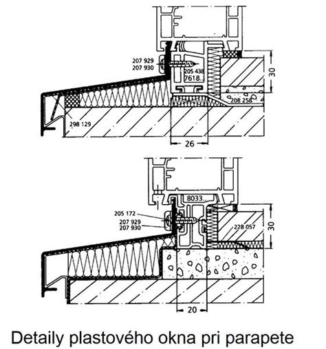 Nesprávne riešený detail parapetu s tepelným mostom