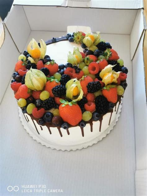 Torta s ovocím a ovsenými srdiečkami