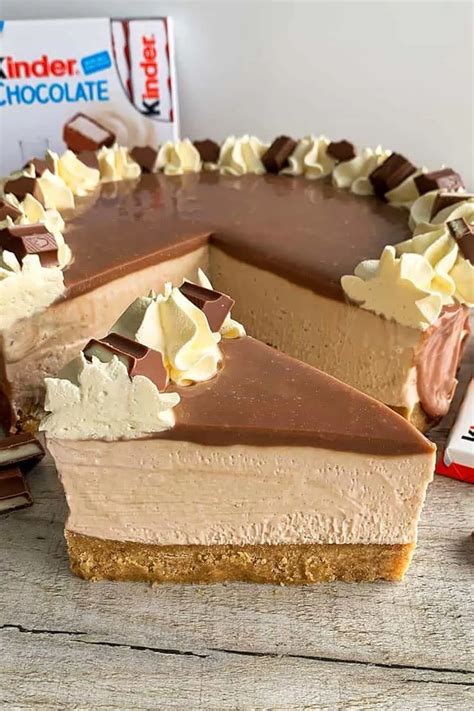 Cheesecake s Kinder čokoládkami