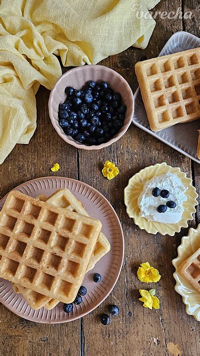 Bezlepkové vafle s ovocím