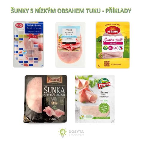 Štítok šunky s vyznačenými konzervantmi