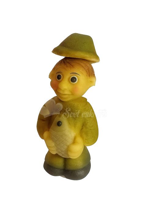 Marcipánová figúrka rybára