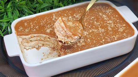 Karamelový dezert so sušienkami