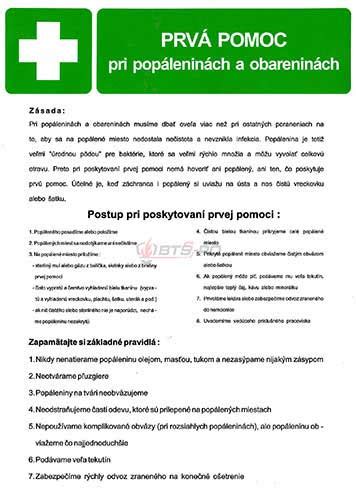 prvá pomoc pri popáleninách