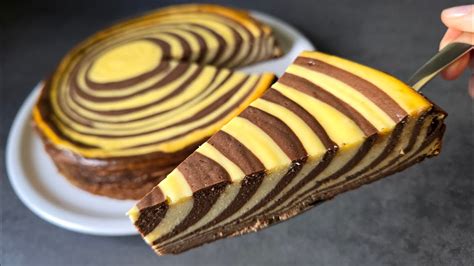 Zebra torta s pruhovaným vzorom