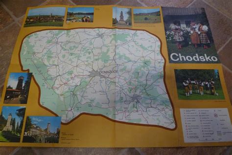 Mapa regiónu Chodsko v Českej republike
