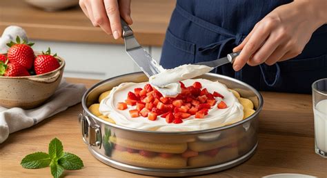 Vrstvenie tvarohovo-mascarpone koláča