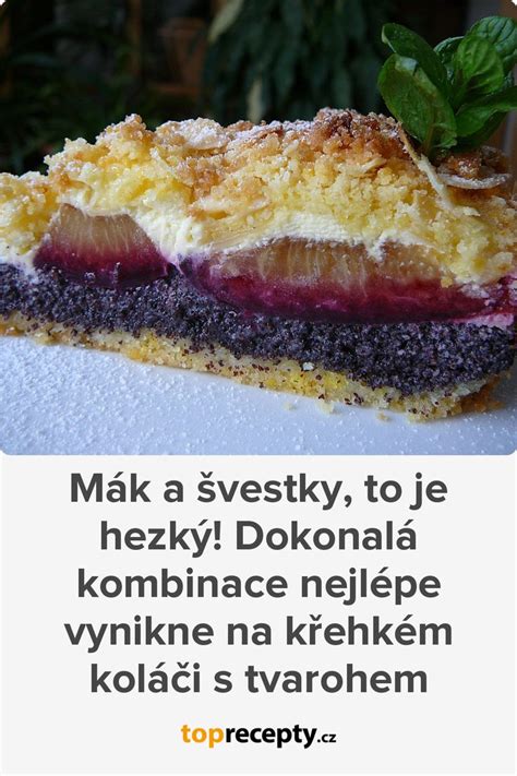 slivky a mak na koláči