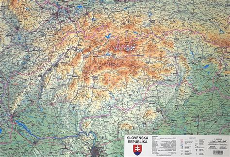 Mapa Slovenska s vyznačenou Handlovou