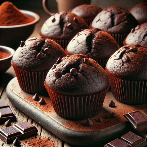 Čokoládové muffiny z gaštanovej múky