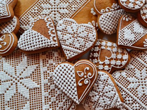 Historické medovníkové srdiečka