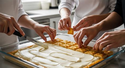 Vrstvenie medovníka krémom