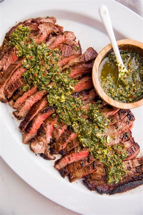 Flank Steak s omáčkou Chimichurri